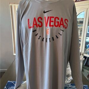 New men’s XLT Nike WNBA Las Vegas Aces long sleeve T-shirt